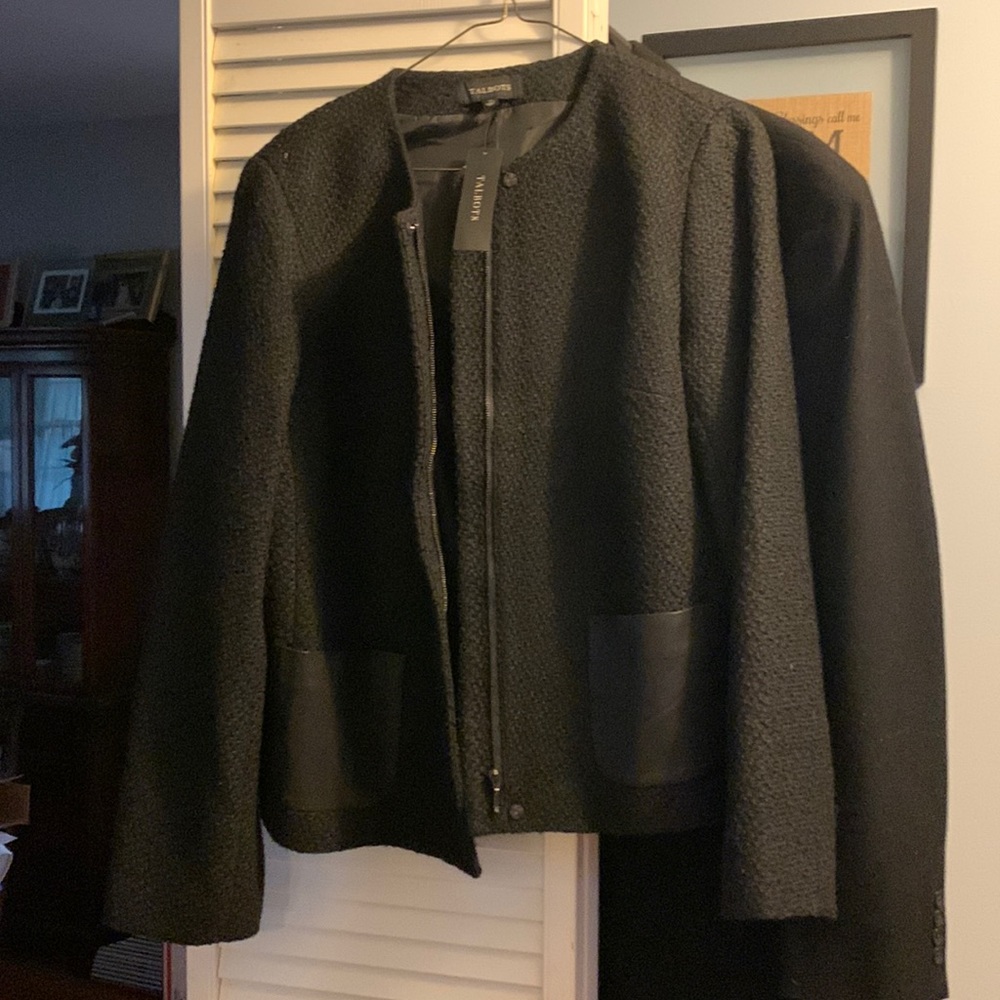 NWT black Talbots jacket